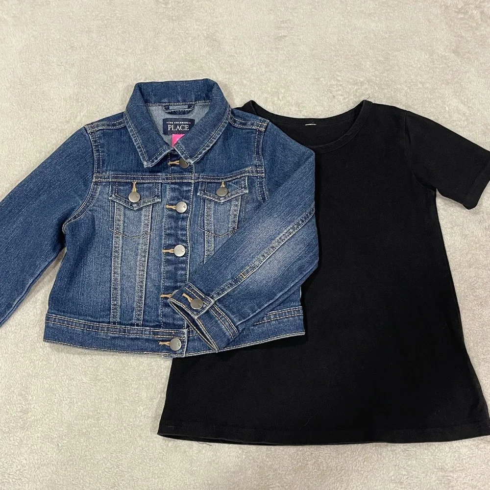Kids / Girls 2T Dress and Jean Jacket Bundle